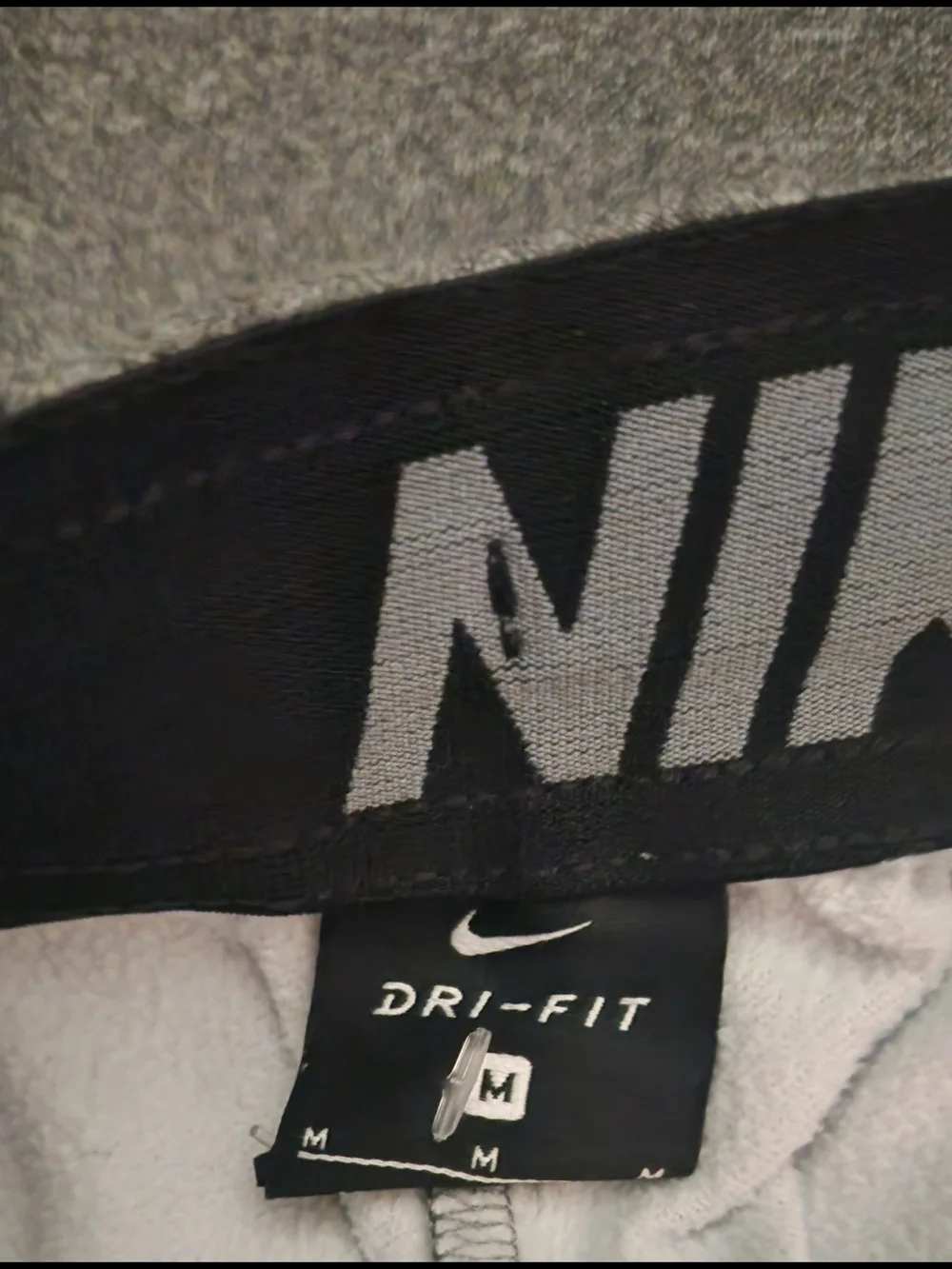 Nike Dri-FIT Athletic Straight Leg Pants Gray Mens Medium